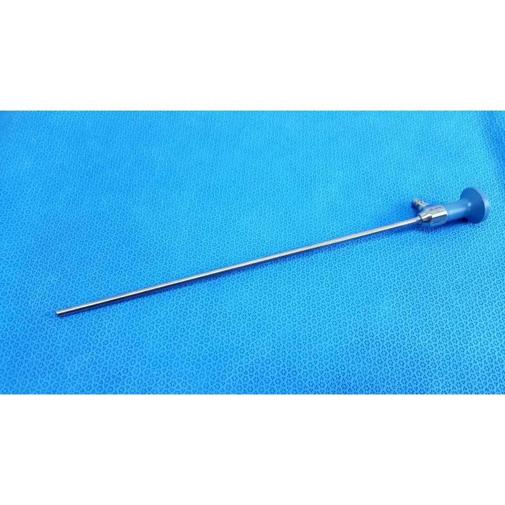 Silver ideal eyes 5mm 30° autoclavable surgical endoscope with slender metallic shaft and blue-tinted handle by Stryker