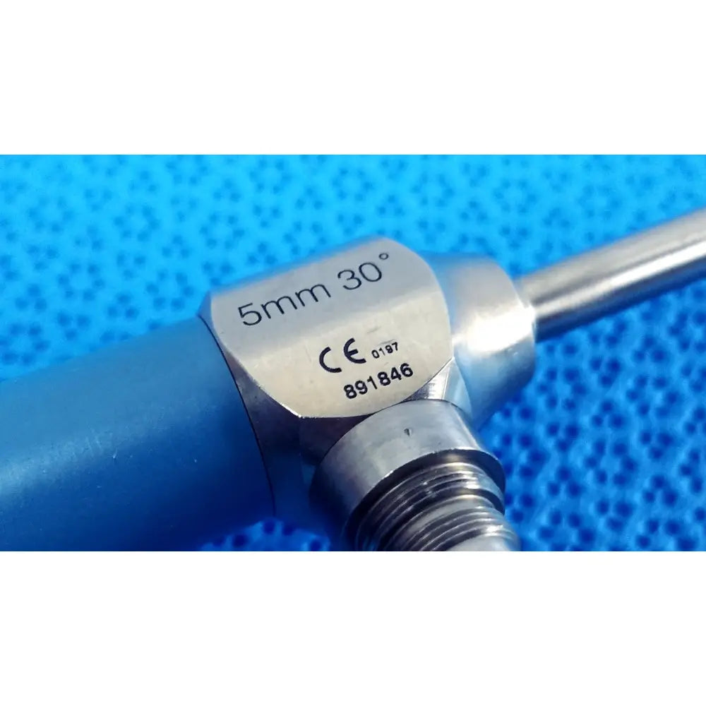 Silver ideal eyes 5mm surgical endoscope with blue handle and engraved ce marking for medical use