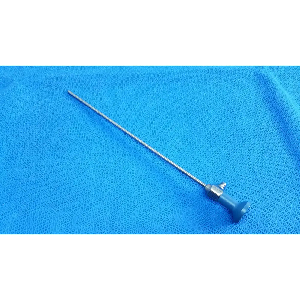 Silver surgical endoscope with blue ergonomic handle ideal eyes 5mm autoclavable medical instrument by Stryker