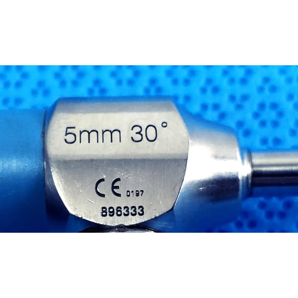 Silver metallic ideal eyes 5mm autoclavable endoscope with engraved 5mm 30 degrees markings and certification details