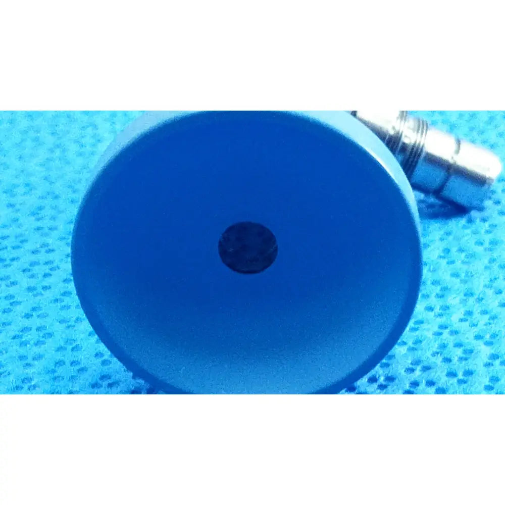 Blue circular ideal eyes 5mm autoclavable endoscope with central black button and metallic side connector for medical use