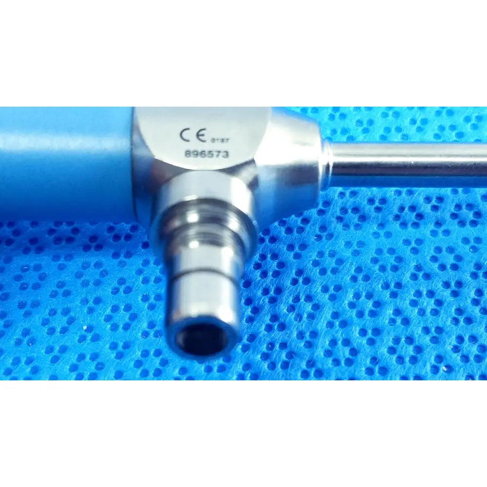 Blue and silver metallic ideal eyes 5mm autoclavable endoscope with cylindrical shaft and textured grip by Stryker
