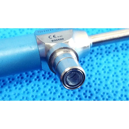 Silver ideal eyes 5mm surgical endoscope with blue handle metallic joints and smith & nephew engraving