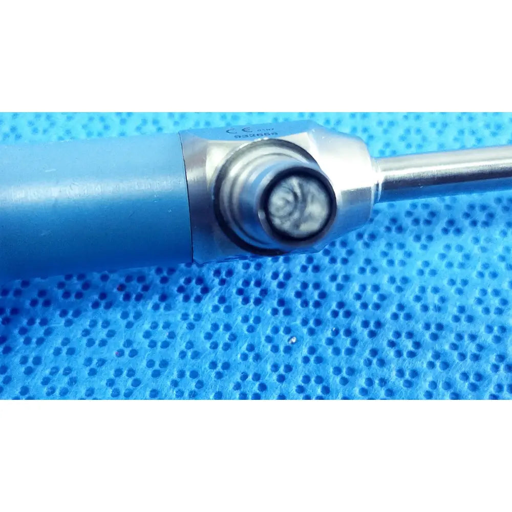 Blue-handled ideal eyes 5mm autoclavable endoscope with metallic shaft and circular lens tip by Stryker