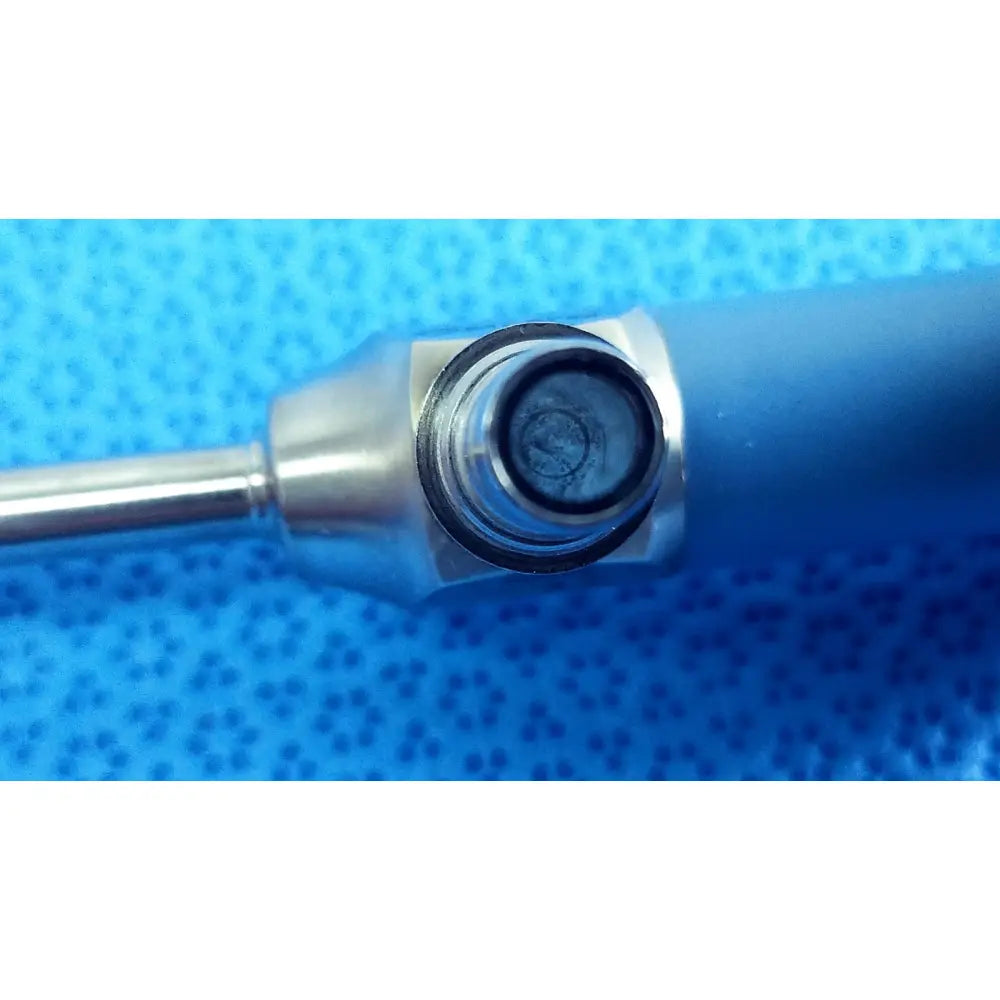 Blue-handled ideal eyes 5mm autoclavable endoscope with metallic hexagonal joint and cylindrical shaft by stryker