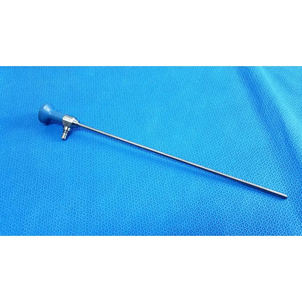 Blue-handled stryker ideal eyes 5mm 30 degree autoclavable endoscope with long slender metallic shaft