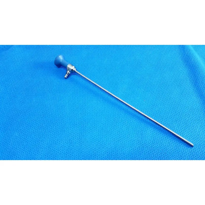 Blue-handled ideal eyes 5mm surgical endoscope with long slender metallic shaft for autoclavable use by Stryker