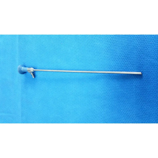 Silver ideal eyes 5mm surgical endoscope with blue-handled tip and metallic shaft for autoclavable use