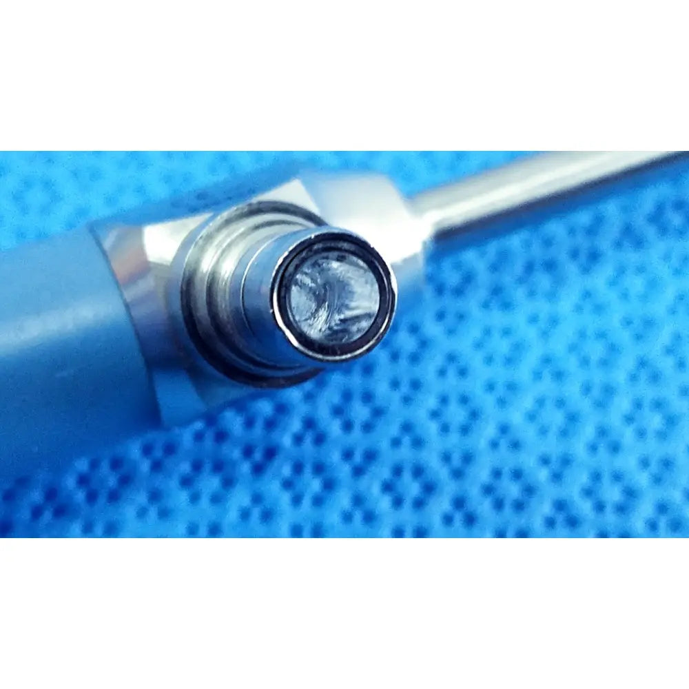 Silver-colored ideal eyes 5mm autoclavable endoscope with polished metal finish and clear circular lens tip by stryker