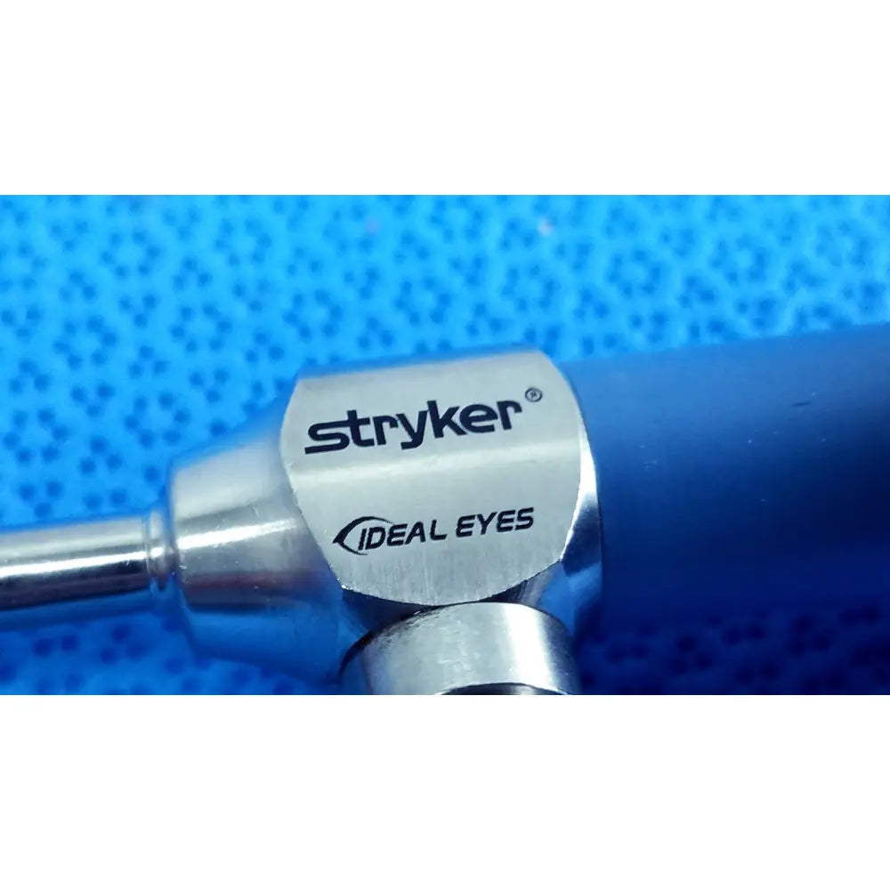 Silver metallic stryker ideal eyes 5mm 30 degree autoclavable endoscope with polished finish and engraved branding