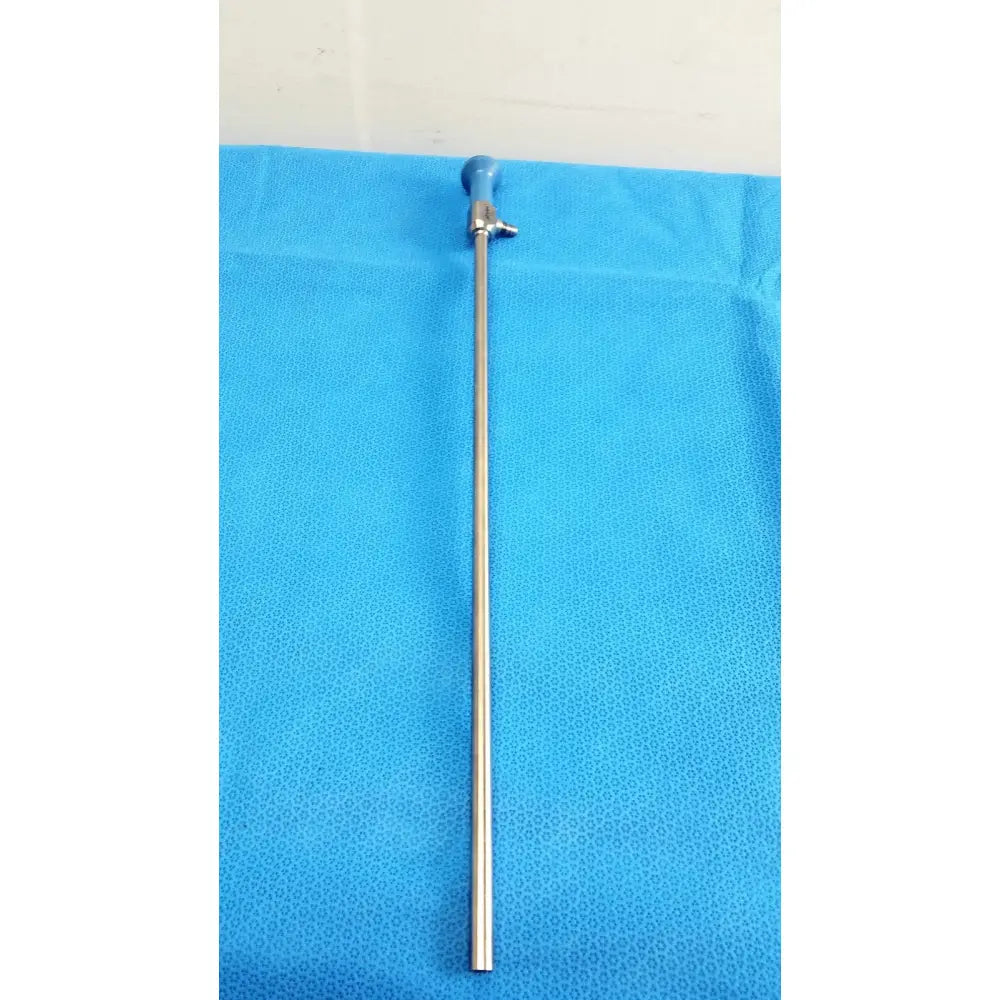 Stryker 502-557-010 stainless steel autoclavable laparoscope with blue ergonomic handle 10mm 0° reuse medical device