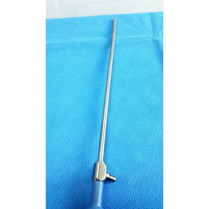 Stryker 502-557-010 10mm 0° autoclavable laparoscope endoscope with silver shaft and blue handle adjustable valve mechanism