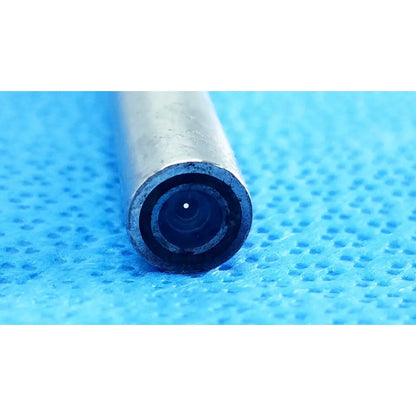 Silver cylindrical autoclavable endoscope lens with black aperture and glass elements for stryker ideal eyes 10mm
