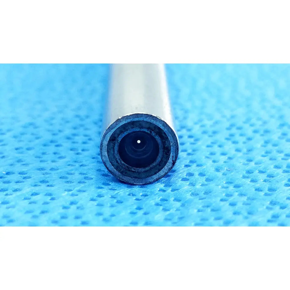 Silver cylindrical ideal eyes 10mm autoclavable endoscope lens with dark aperture and metallic rim for medical use