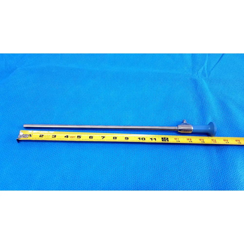 Silver surgical endoscope with blue ergonomic handle ideal eyes 10mm autoclavable sterile for precise medical use