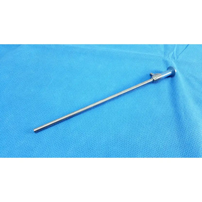 Silver surgical ideal eyes 10mm endoscope with slender metallic shaft and rounded handle for medical use