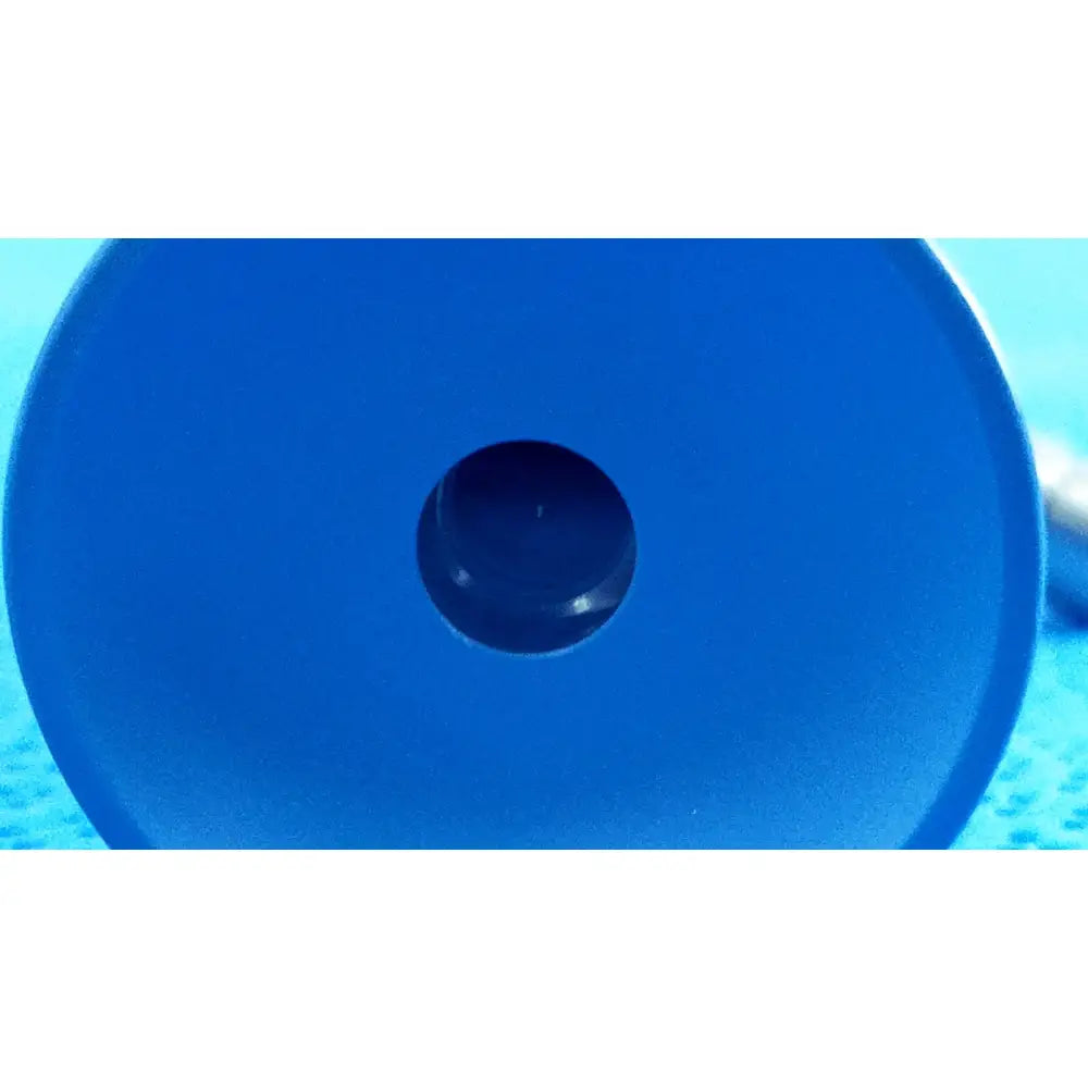 Blue circular plastic lid with central hole for stryker ideal eyes 10mm autoclavable endoscope model 502-859-010