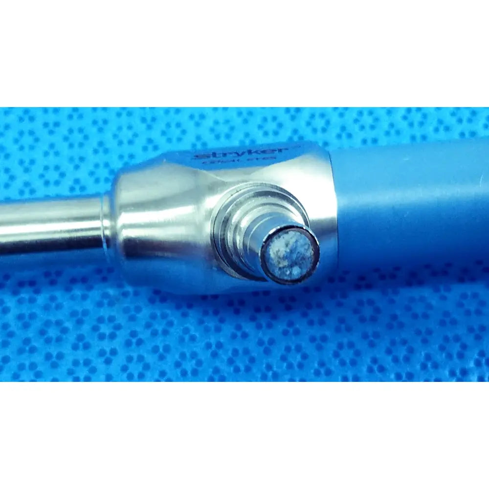 Blue and silver stryker ideal eyes 10mm autoclavable endoscope with metallic tip for surgical use