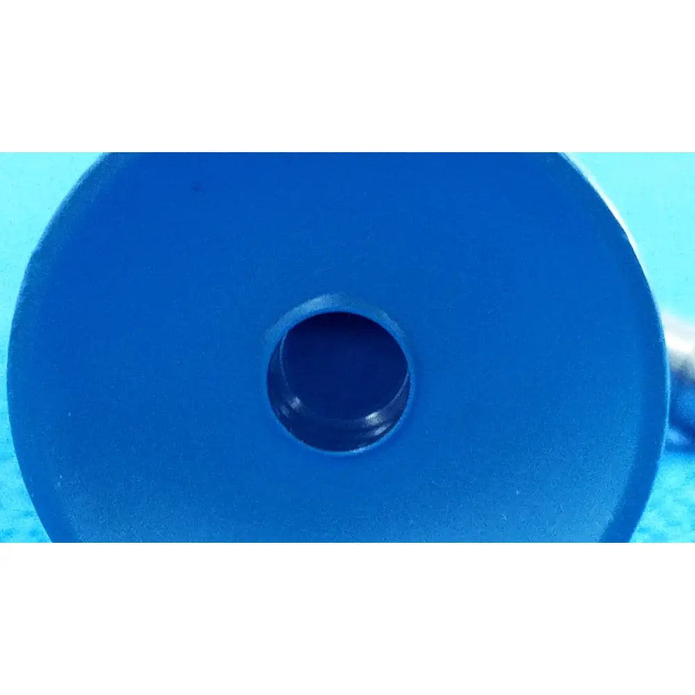 Blue circular plastic disc with central hole for stryker ideal eyes 10mm autoclavable endoscope model 502-859-010