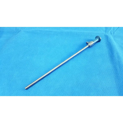A sleek metallic stryker ideal eyes 10mm autoclavable surgical endoscope with a long shaft and rounded handle