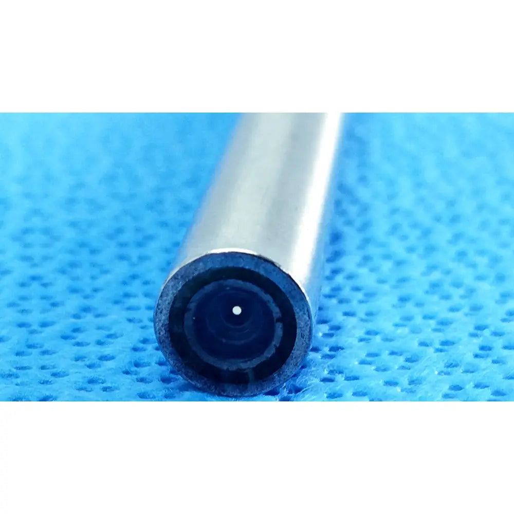 Silver cylindrical autoclavable endoscope lens with black aperture for Stryker ideal eyes 10mm 0 degree model 915187