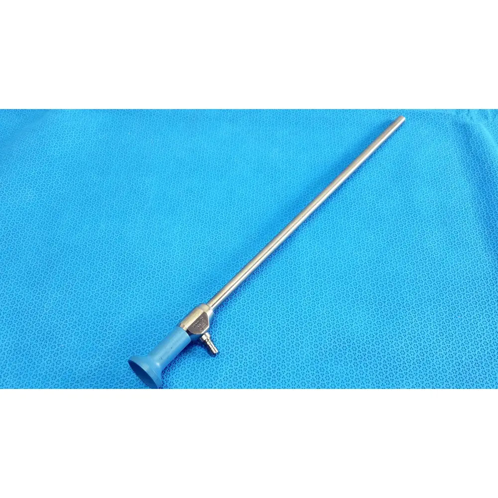 Stryker ideal eyes 10mm autoclavable endoscope with blue ergonomic handle and polished stainless steel shaft