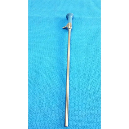 Silver surgical endoscope with blue handle and metallic joints ideal eyes 10mm autoclavable by Stryker