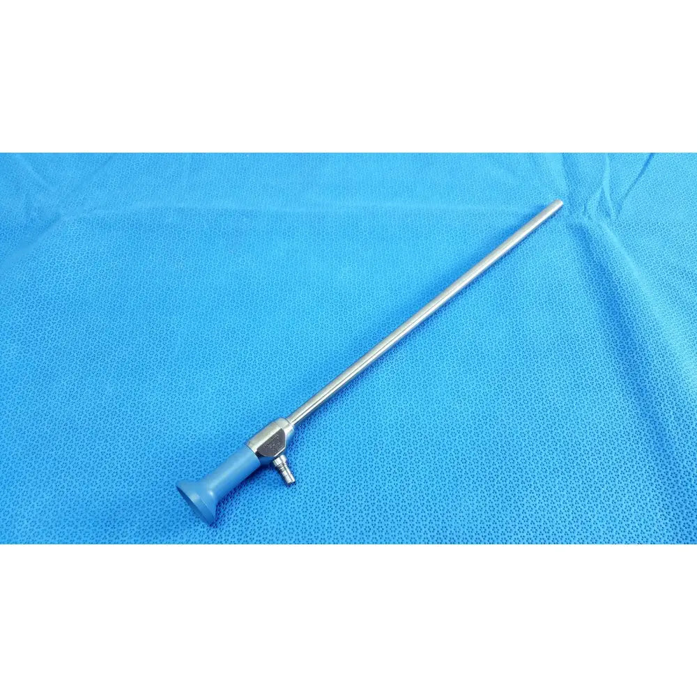 Silver surgical endoscope with blue ergonomic handle and metallic joints ideal eyes 10mm autoclavable model