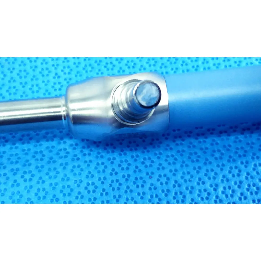 Blue-handled surgical instrument with metallic joint and tip for stryker ideal eyes 10mm autoclavable endoscope use