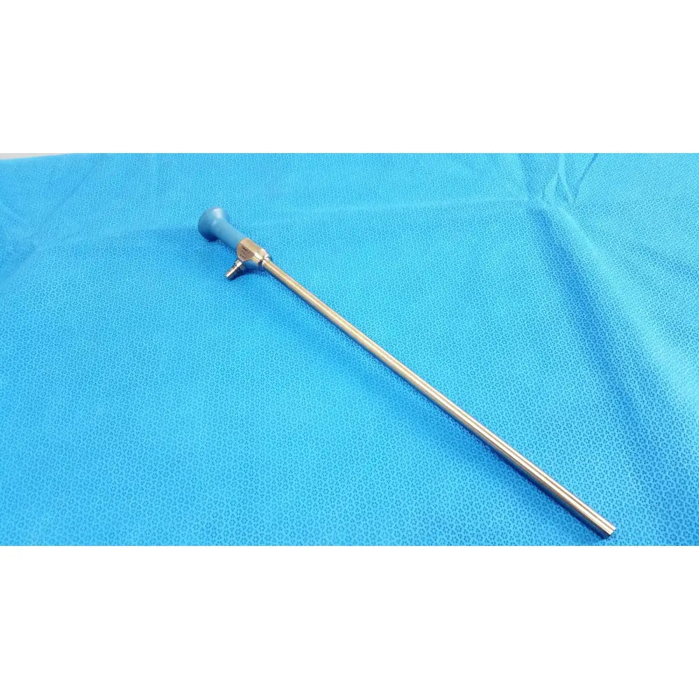 Silver surgical endoscope stryker ideal eyes 10mm with blue ergonomic handle and metallic joints autoclavable design