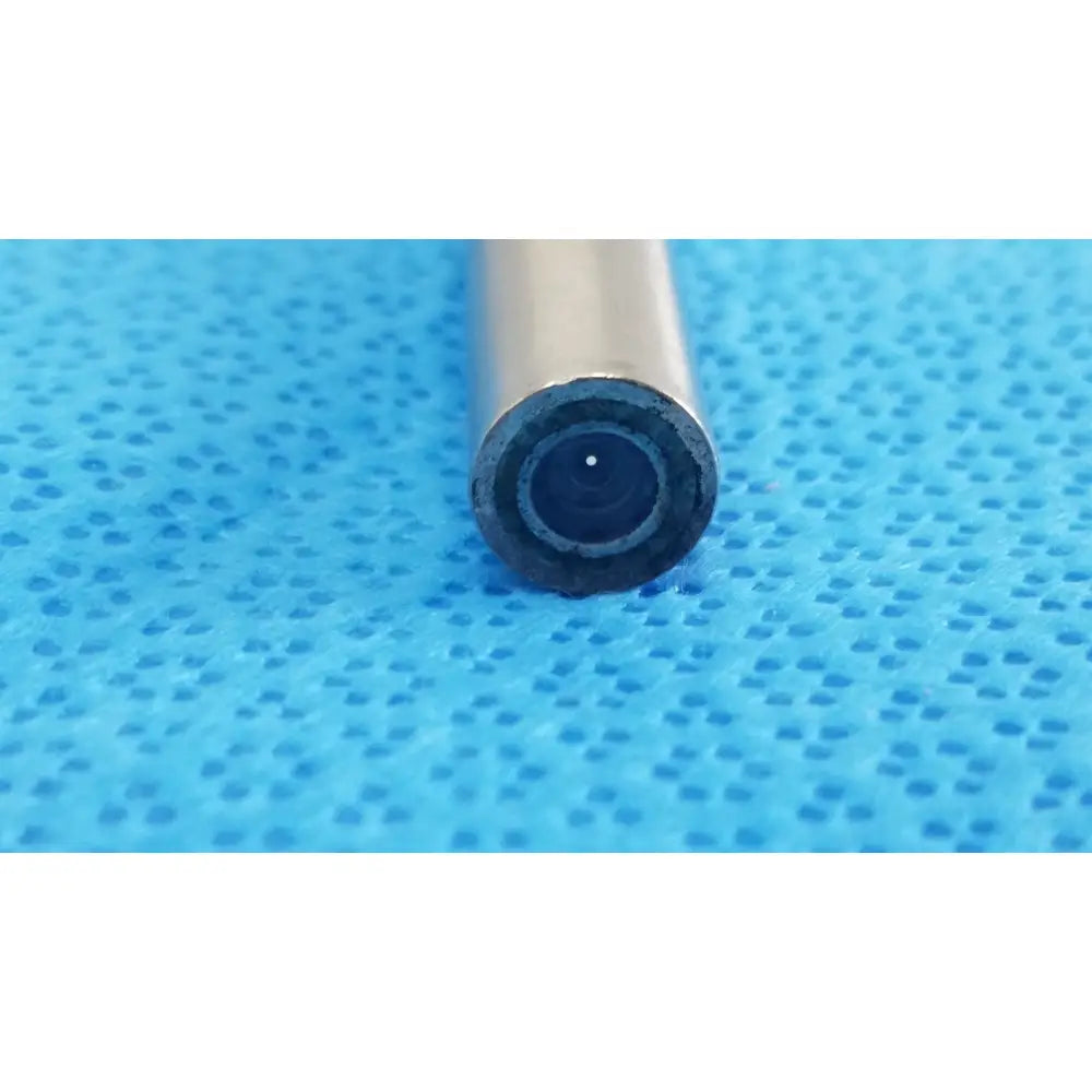 Silver cylindrical ideal eyes 10mm autoclavable endoscope with black circular lens tip by stryker