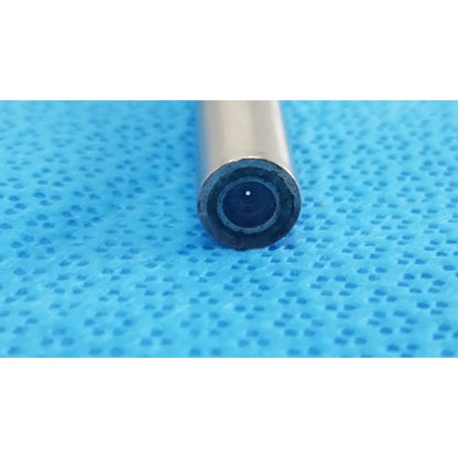 Silver cylindrical ideal eyes 10mm autoclavable endoscope with black circular lens tip by stryker