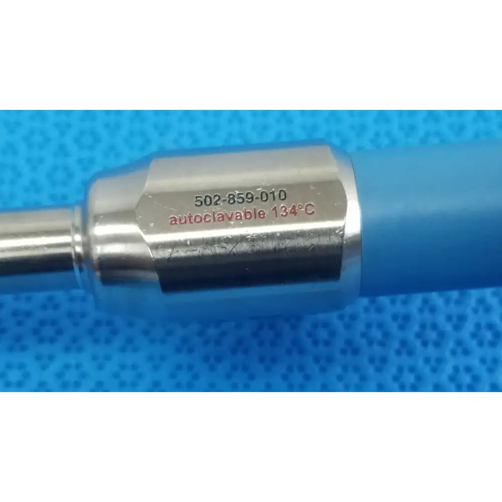 Blue-handled ideal eyes 10mm autoclavable endoscope with metallic hexagonal shaft engraved 502-859-010 model number