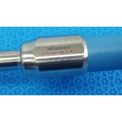 Blue-handled ideal eyes 10mm autoclavable endoscope with metallic hexagonal shaft engraved 502-859-010 model number