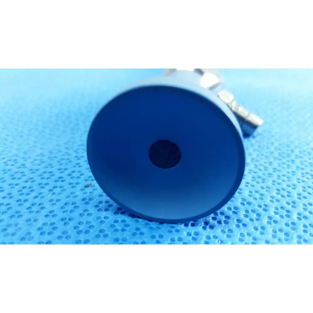 Blue cylindrical ideal eyes 10mm autoclavable endoscope with central hole and metallic fittings by stryker