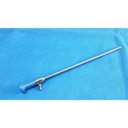 Silver surgical endoscope stryker ideal eyes 10mm with blue ergonomic handle and metallic joints autoclavable design