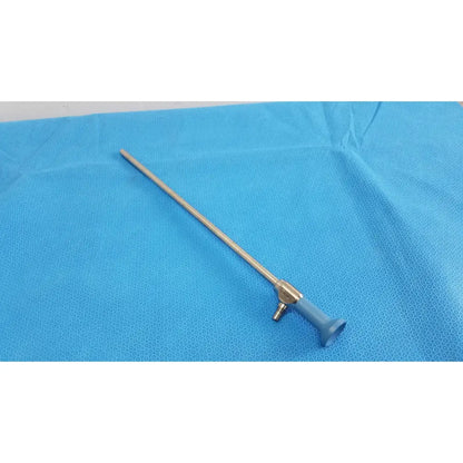 Silver ideal eyes 10mm autoclavable endoscope with blue ergonomic handle and metallic joints by stryker