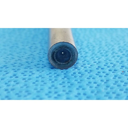 Cylindrical metallic end cap with dark lens center for stryker ideal eyes 10mm 0 degree autoclavable endoscope