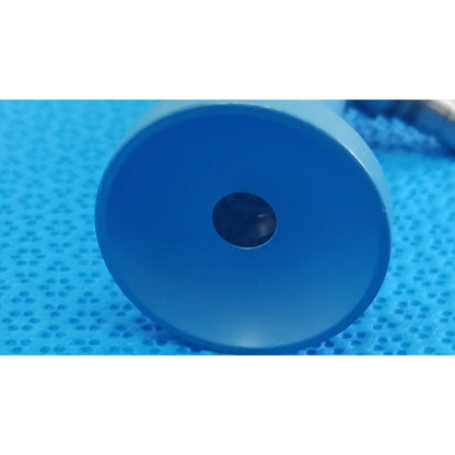Blue plastic cylindrical component with central hole for stryker ideal eyes 10mm 30 degree autoclavable endoscope
