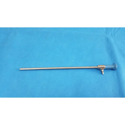 Silver surgical endoscope ideal eyes 10mm with a blue handle and metallic joints for autoclavable use by stryker
