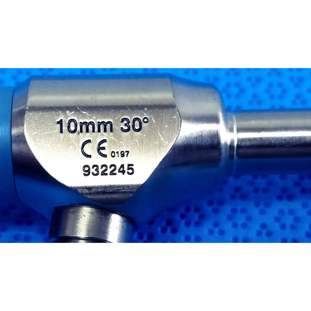 Silver surgical endoscope with blue handle marked 10mm 30° and ce certification ideal eyes 10mm autoclavable