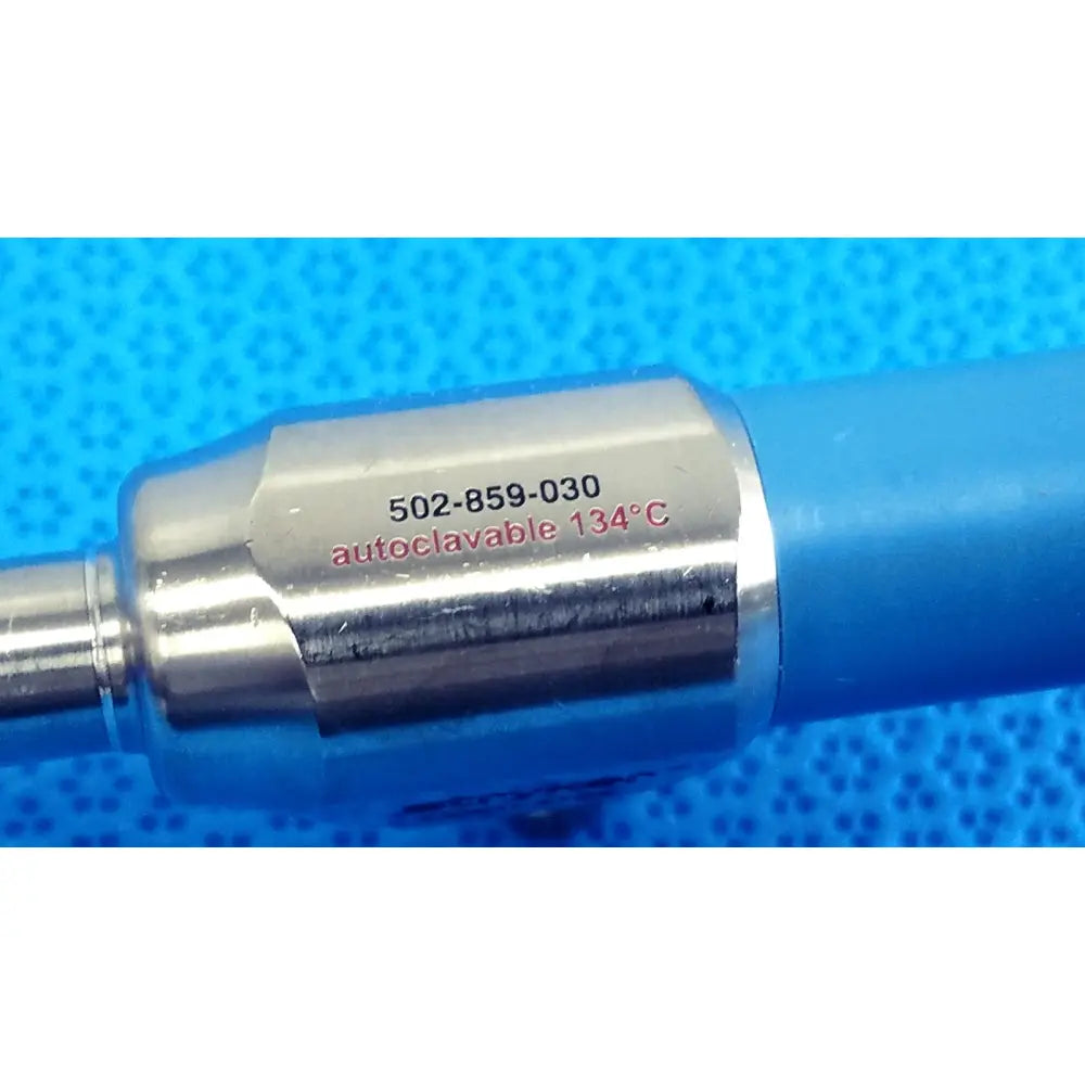Silver metallic ideal eyes 10mm cylindrical endoscope with blue sleeve marked autoclavable 134°c for medical use