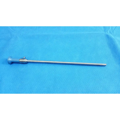 Silver surgical endoscope with blue ergonomic handle and metallic shaft ideal eyes autoclavable 10mm 30 degree endoscope