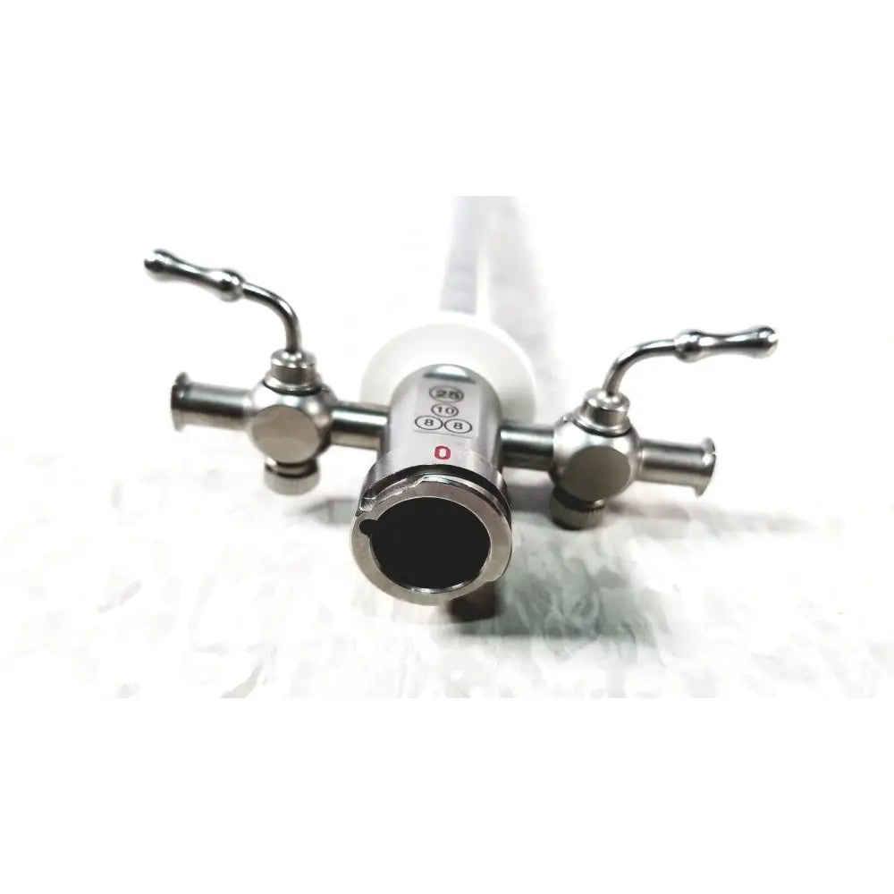 Stainless steel Stryker scope sheath 25fr instrument with dual control handles and central viewing port