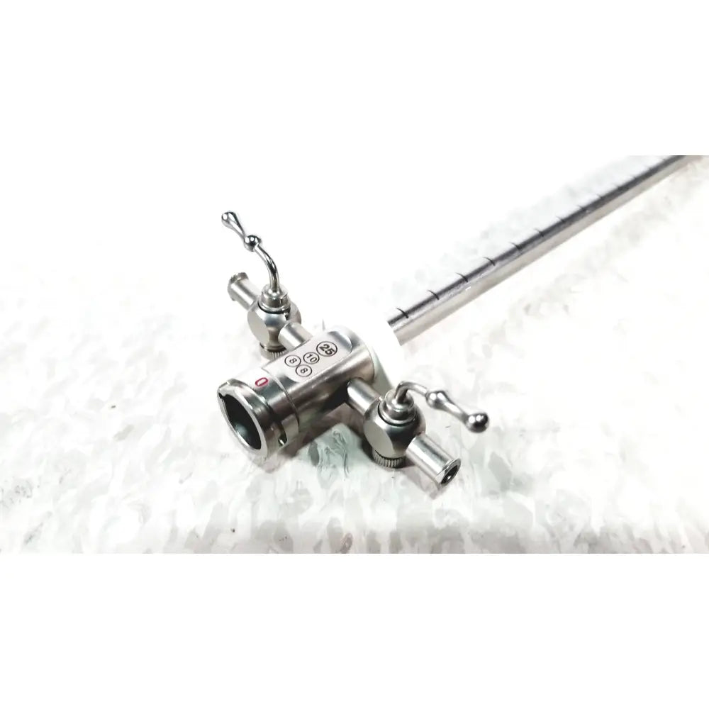 Stainless steel stryker 502-880-225 scope sheath 25fr instrument with long segmented shaft and multiple control knobs