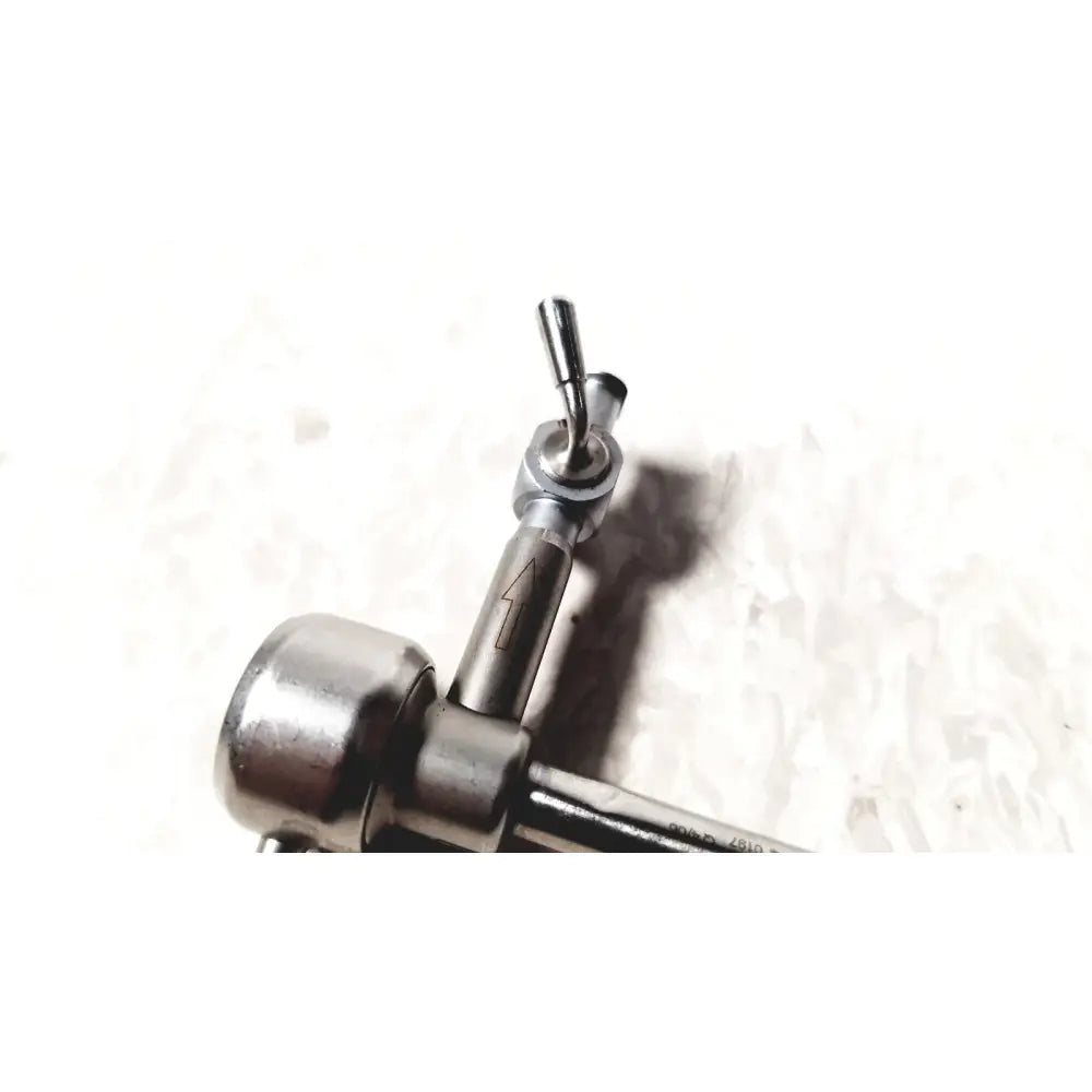 Silver stainless steel stryker 502-977-030 hysteroscopy diagnostic sheath with curved articulated tip for reuse medical use