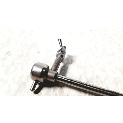 Stainless steel stryker 502-977-030 hysteroscopy diagnostic sheath with curved handle and engraved markings