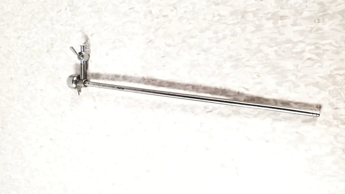 Stryker 502-977-030 hysteroscopy diagnostic sheath metallic retractor with polished chrome finish and adjustable clamp