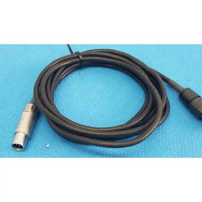 Stryker 5100-004-000 scher handpiece cable black coiled with silver metallic and black plastic connectors for reuse medical use