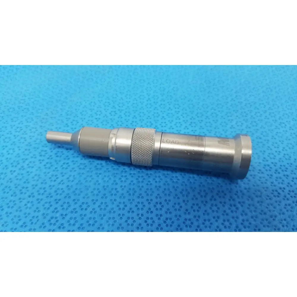 Stryker 5100-015-205 MD series straight micro drill orthopedic attachment with silver metallic textured grip and engravings